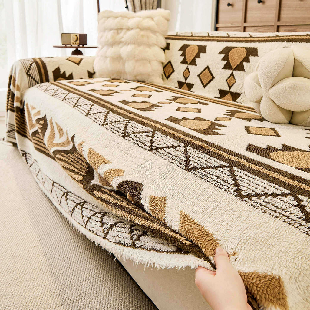 Sofaabdeckung mit geometrischem Muster – 180×130 cm – Bild 6 | LuxeStyle