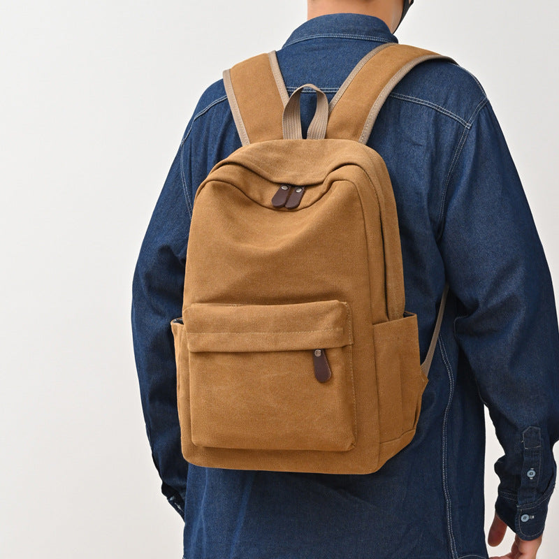 Canvas Rucksack grosse Kapazität – Bild 4 | LuxeStyle
