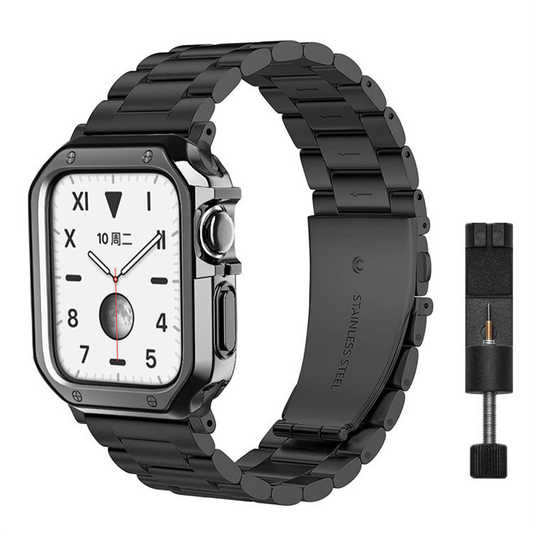 Edelstahlarmband mit TPU-Gehäuse für Apple Watch | LuxeStyle