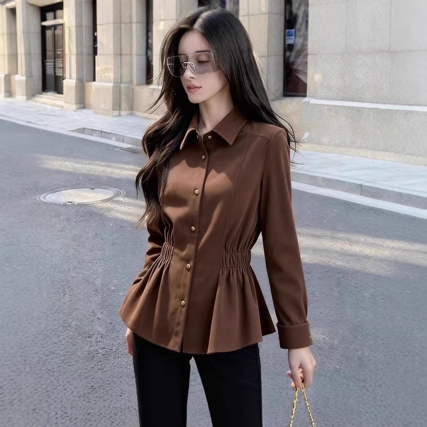 Elegante Bluse mit figurschmeichelnder Passform