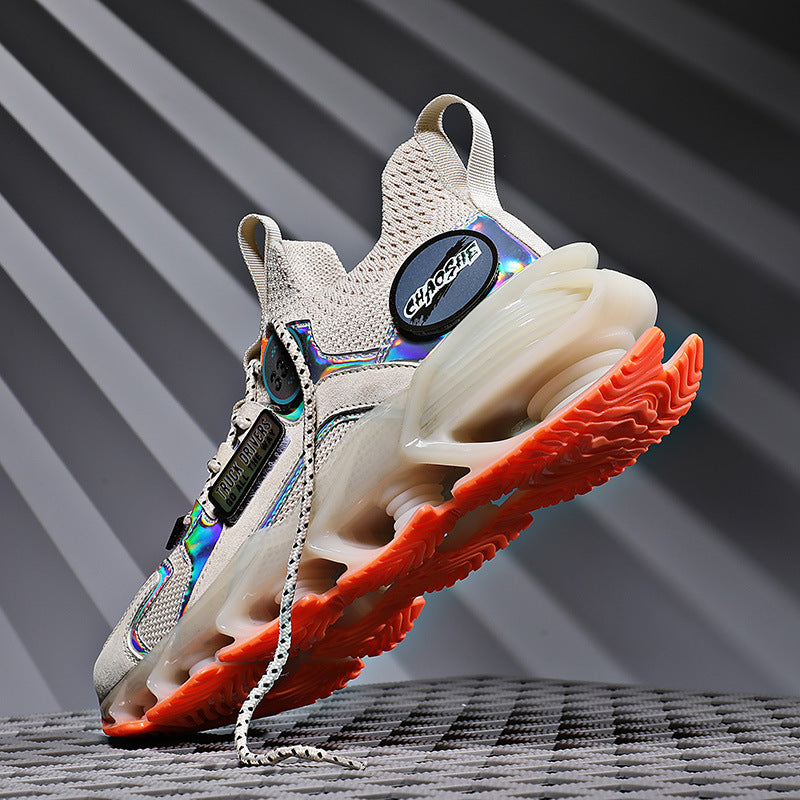 Atmungsaktive Sportschuhe mit Hohlklingen-Dämpfung