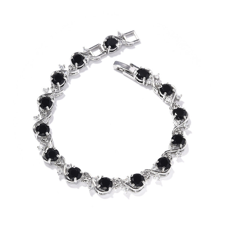 Damen Armband mit Zirkonia, rund – Bild 15 | LuxeStyle