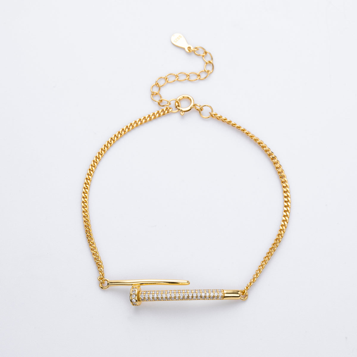 Armband aus 925er Silber mit Zirkonia-Nieten – Bild 6 | LuxeStyle