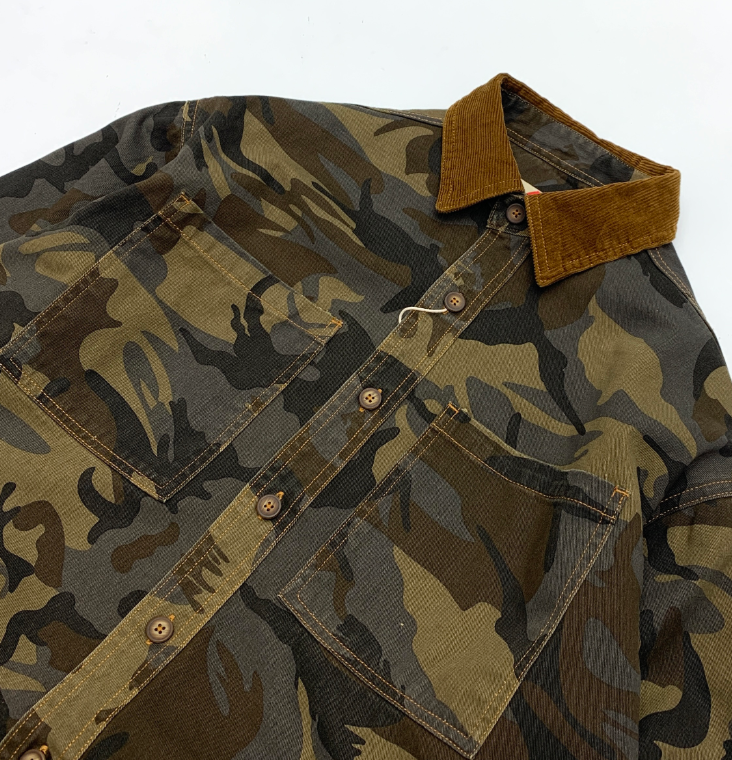 Retro Camouflage Cordhemd für Herren – Bild 7 | LuxeStyle