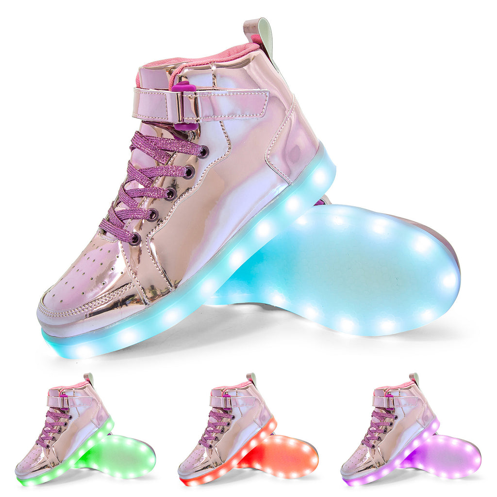 LED-High-Top-Sneaker mit Licht
