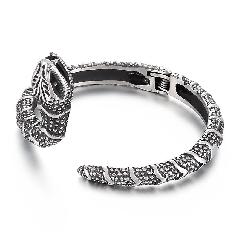 Titanium Schlange Armreif – Bild 5 | LuxeStyle