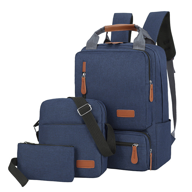 3-teiliges Business- & Freizeit-Rucksack-Set – Bild 4 | LuxeStyle