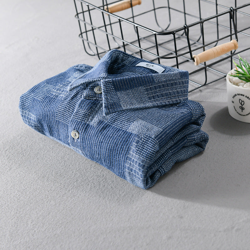 Loose Cargo Denim Kurzarmhemd für Herren – Bild 2 | LuxeStyle