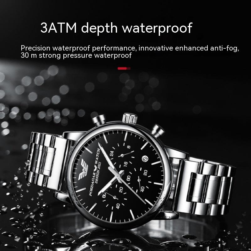Multifunktionale, wasserdichte Herrenuhr mit Leuchtfunktion – Bild 11 | LuxeStyle