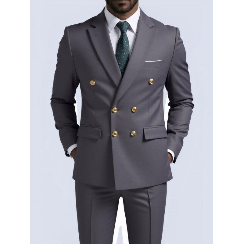 Doppelreihiger Casual Blazer für Herren – Ansicht 3