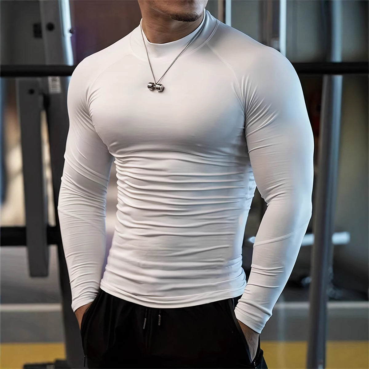Langarm‑T-Shirt Slim Fit für Männer – Bild 3 | LuxeStyle