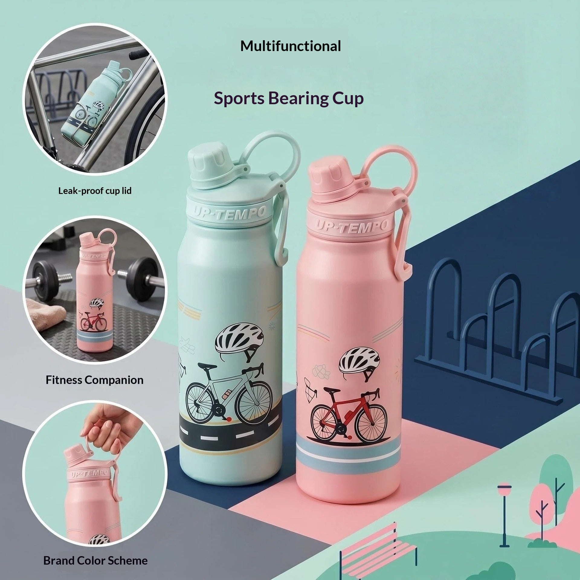 Edelstahl-Becher grosser Fassungsvermögen portabel für Outdoor-Aktivit