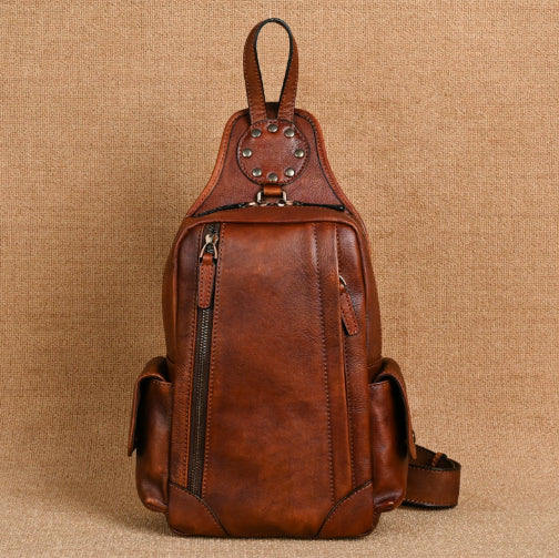 Männer Brusttasche aus Echtleder