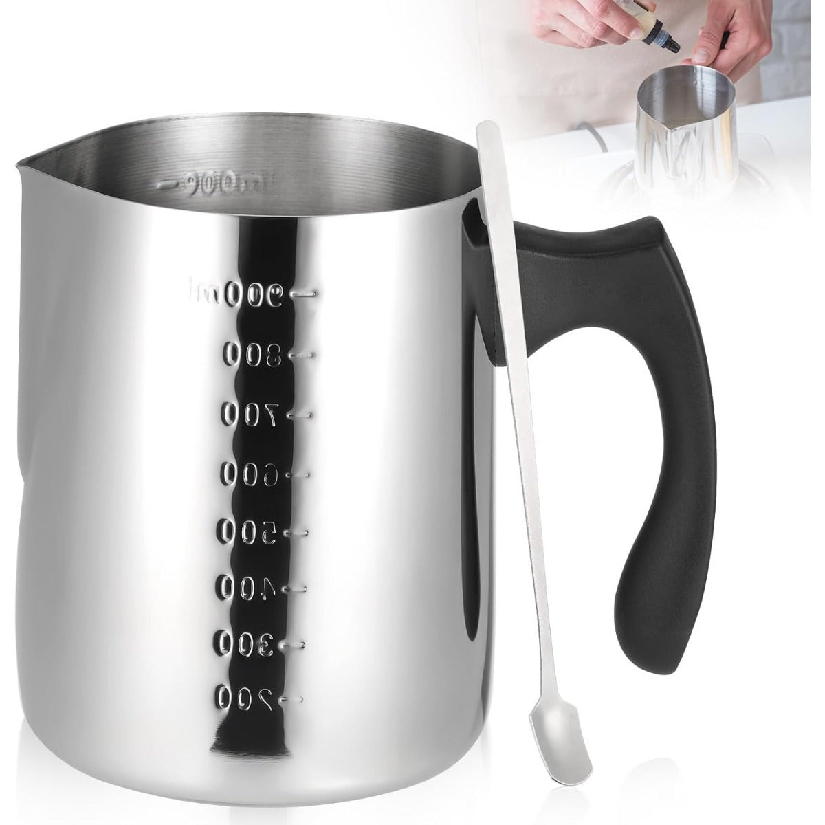 Kerzenwachs-Schmelztopf mit Hitzegriff, 900 ml