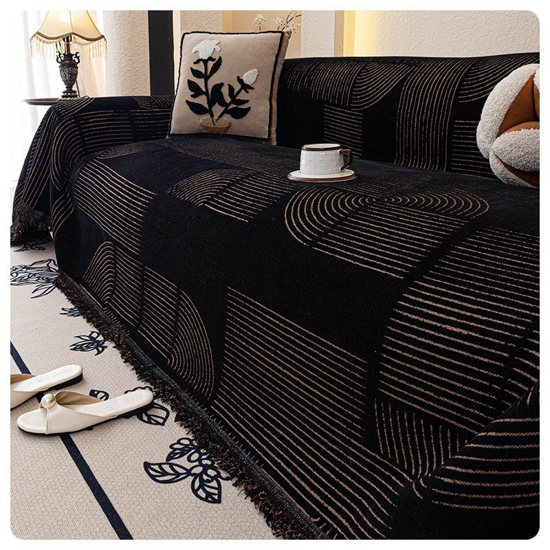 Sofa-Überzug mit Blättermuster