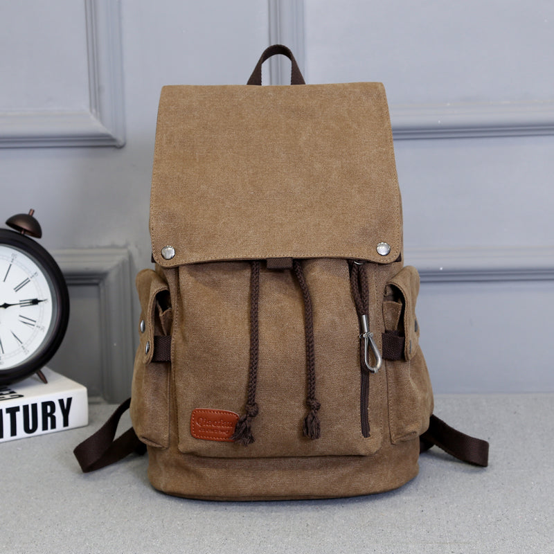 Retro Canvas-Rucksack für Herren – Bild 4 | LuxeStyle