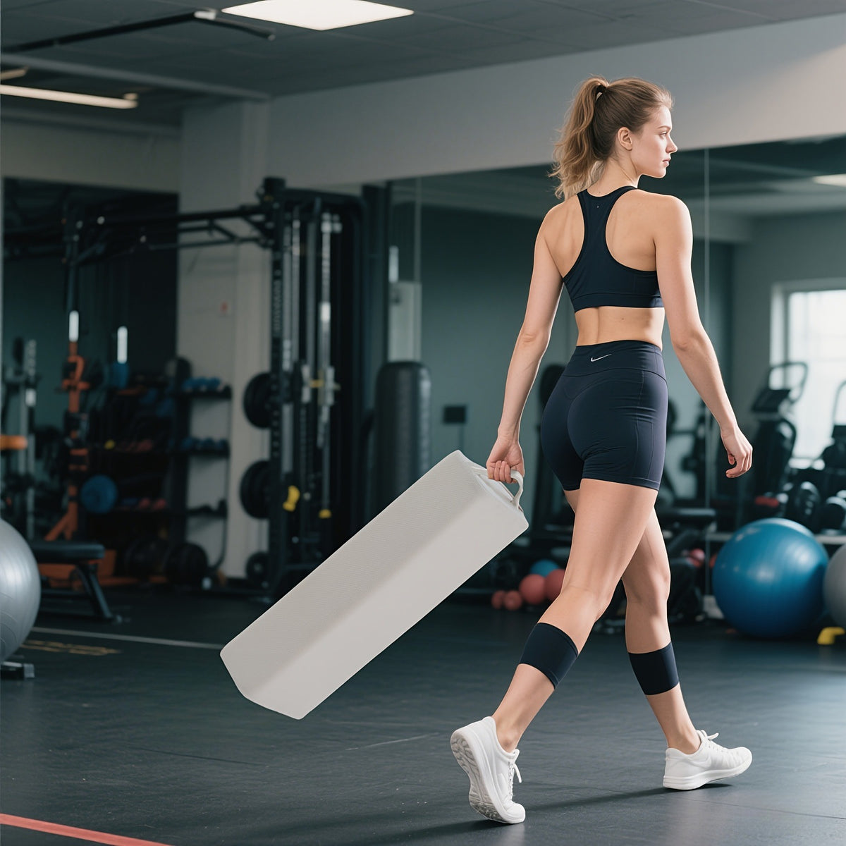 Yoga-Kissen mit Griff aus atmungsaktivem Stoff – Bild 9 | LuxeStyle