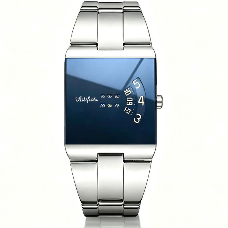 Quadratische Quarz-Uhr mit Edelstahlarmband, wasserdicht – Bild 10 | LuxeStyle