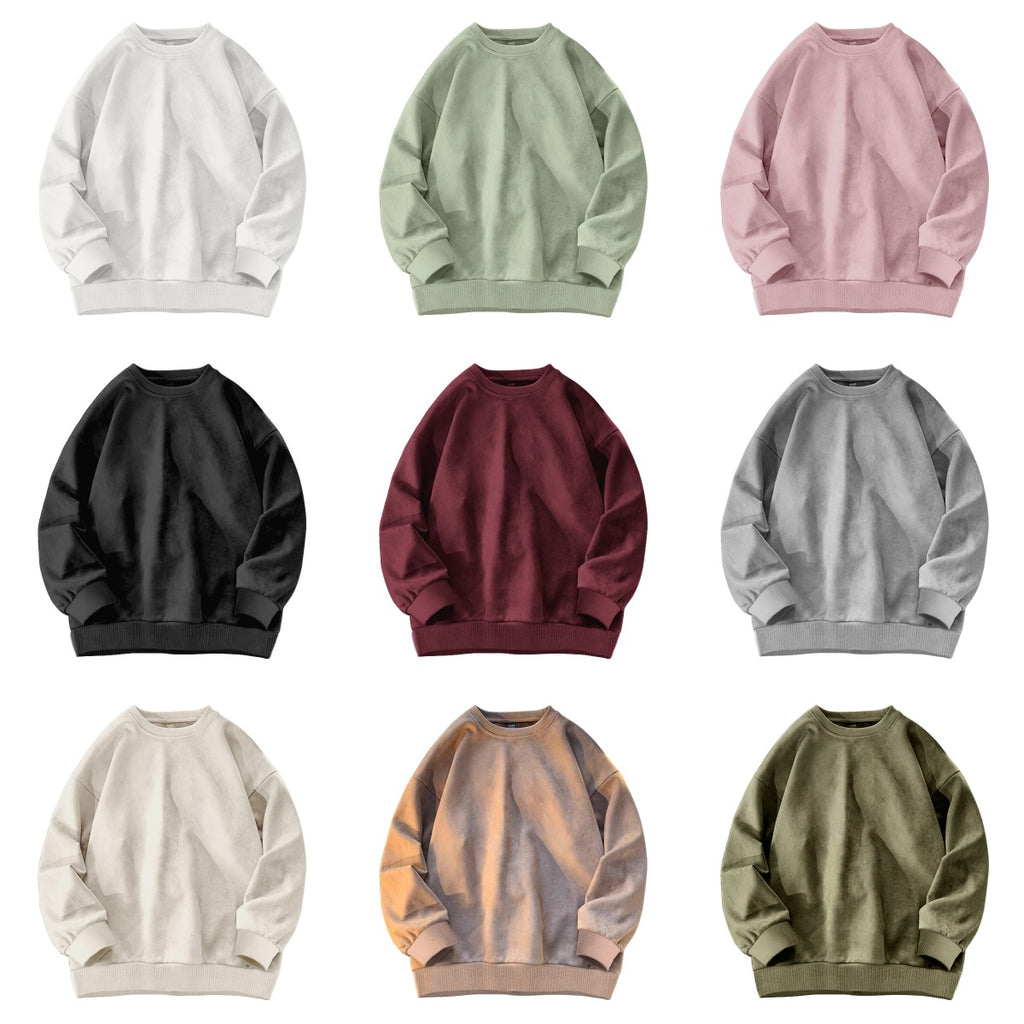 Suede-Fleece Pullover