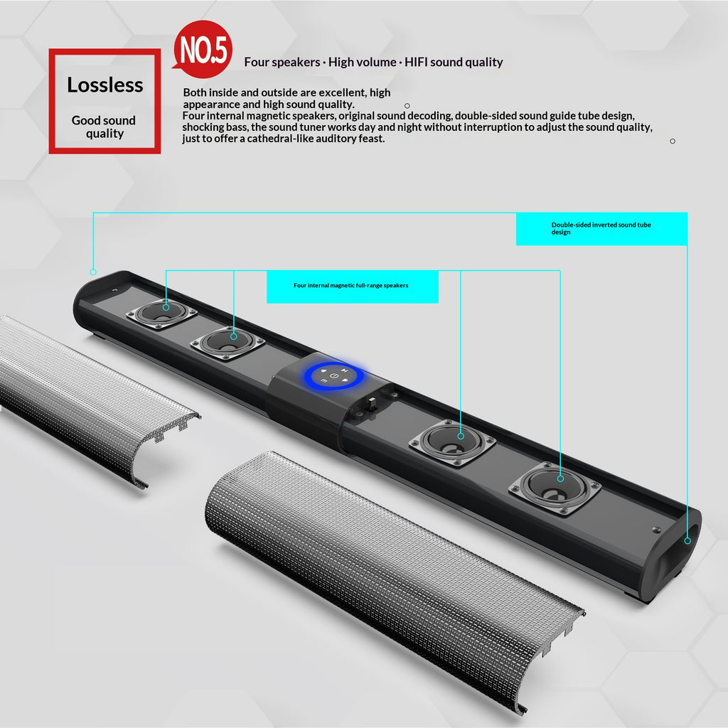 Bluetooth-Lautsprecher mit Kartenleser und Wandmontage