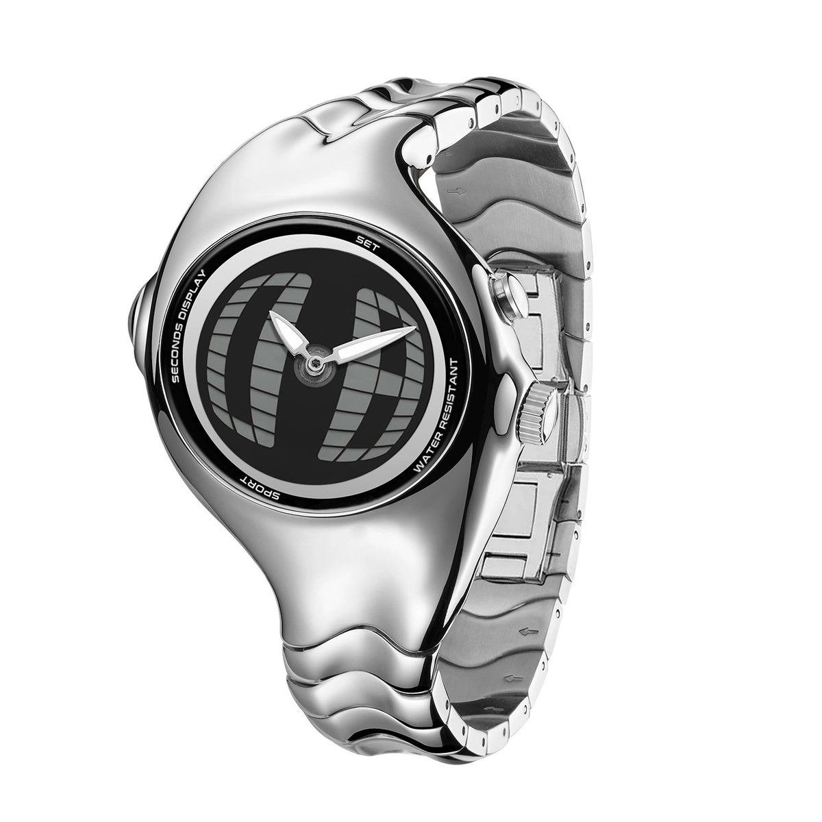 Vintage Asymmetrische Quarz-Uhr mit Dual-Display | LuxeStyle