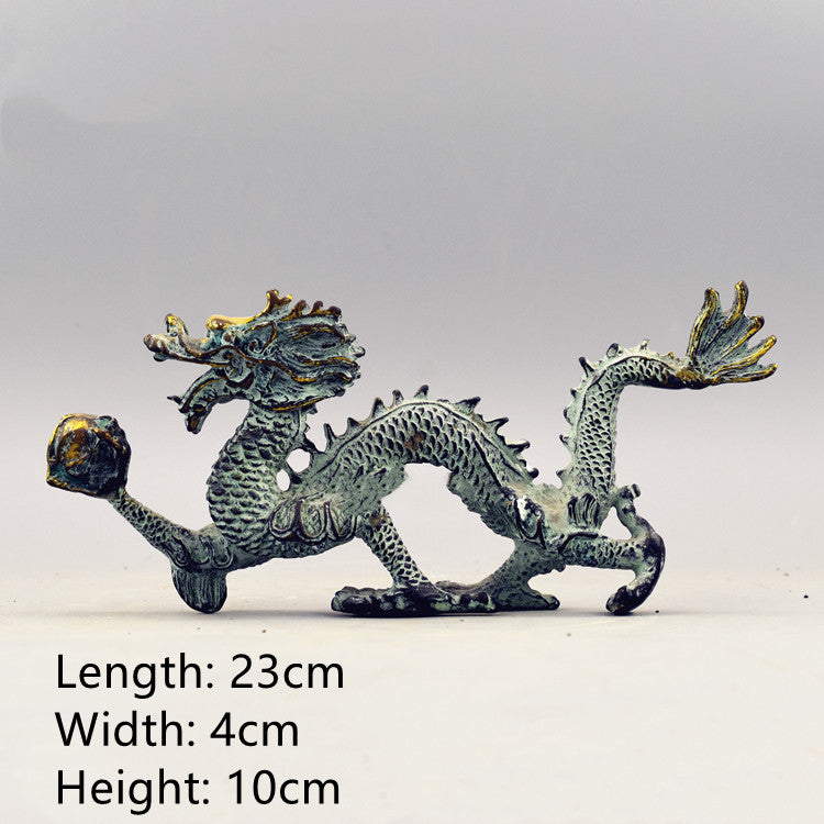 Antiker Bronze Drache mit Kugel – Bild 5 | LuxeStyle