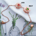 Personalisierbares Armband mit Geburtsblume – Bild 2 | LuxeStyle