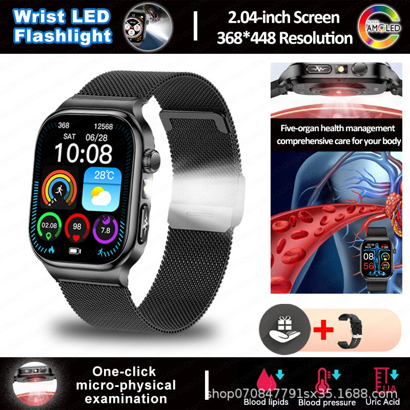 Smartwatch mit Bluetooth-Telefonie und Taschenlampe – Bild 14 | LuxeStyle