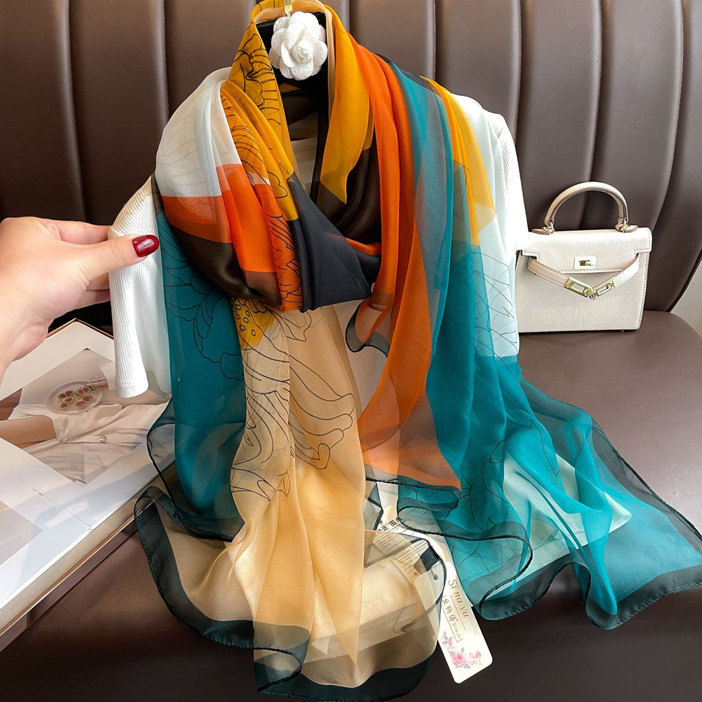 Seidenschal mit Druck und UV-Schutz – Bild 19 | LuxeStyle