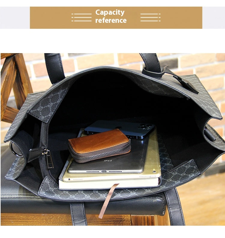 Karo Tote Alltag Schultertasche Herren – Bild 11 | LuxeStyle