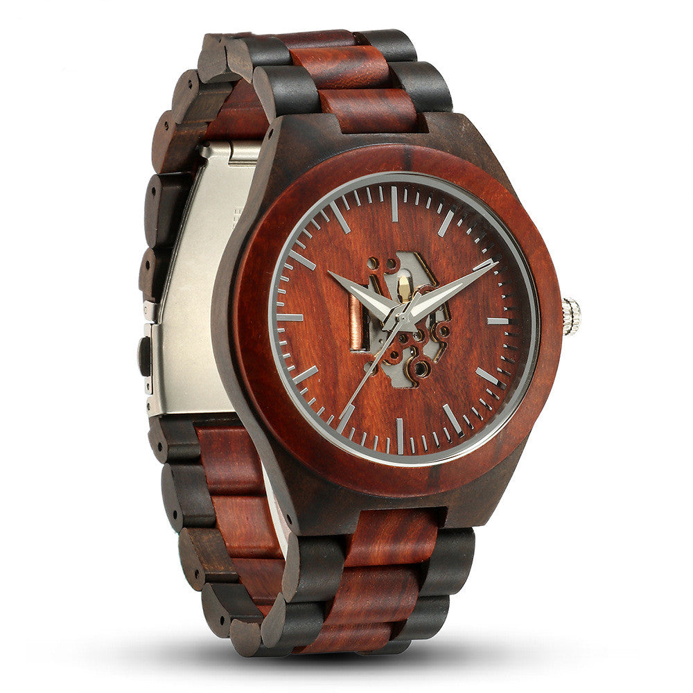 Skelett-Uhr aus Holz für Männer – Bild 8 | LuxeStyle