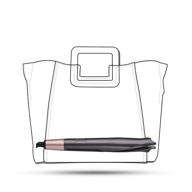 2-in-1 Glätteisen & Lockenstab mit LCD-Anzeige
