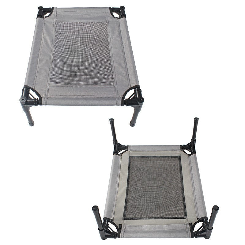 Hundebett Oxford-Stoff Trampolin Grau