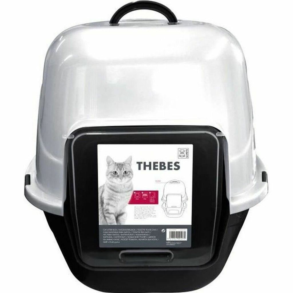 Transportkäfig für Haustiere MPETS 62 x 53 x 58 cm Weiß Weiß/Schwarz K