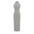 Ärmelloses Bodycon Rollkragen Maxikleid – Bild 6 | LuxeStyle
