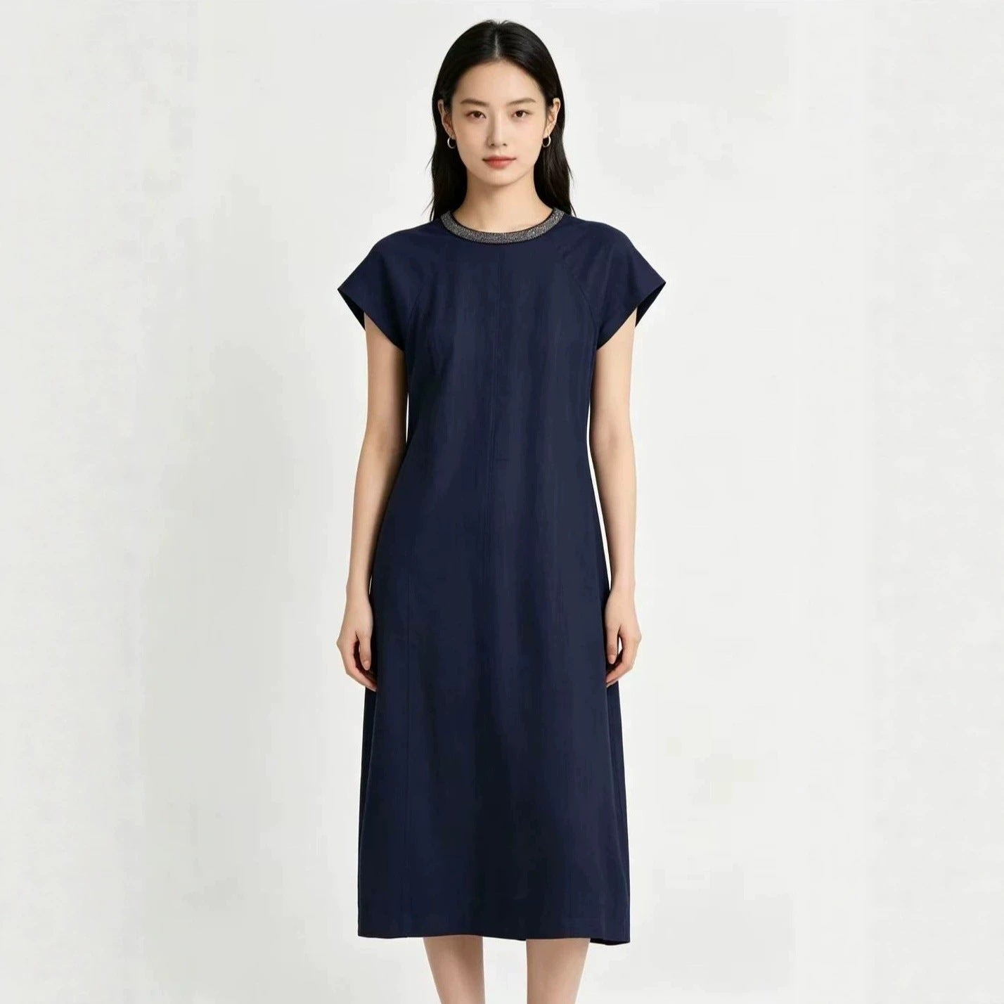 Elegantes A-Linien Kleid mit Taillengürtel