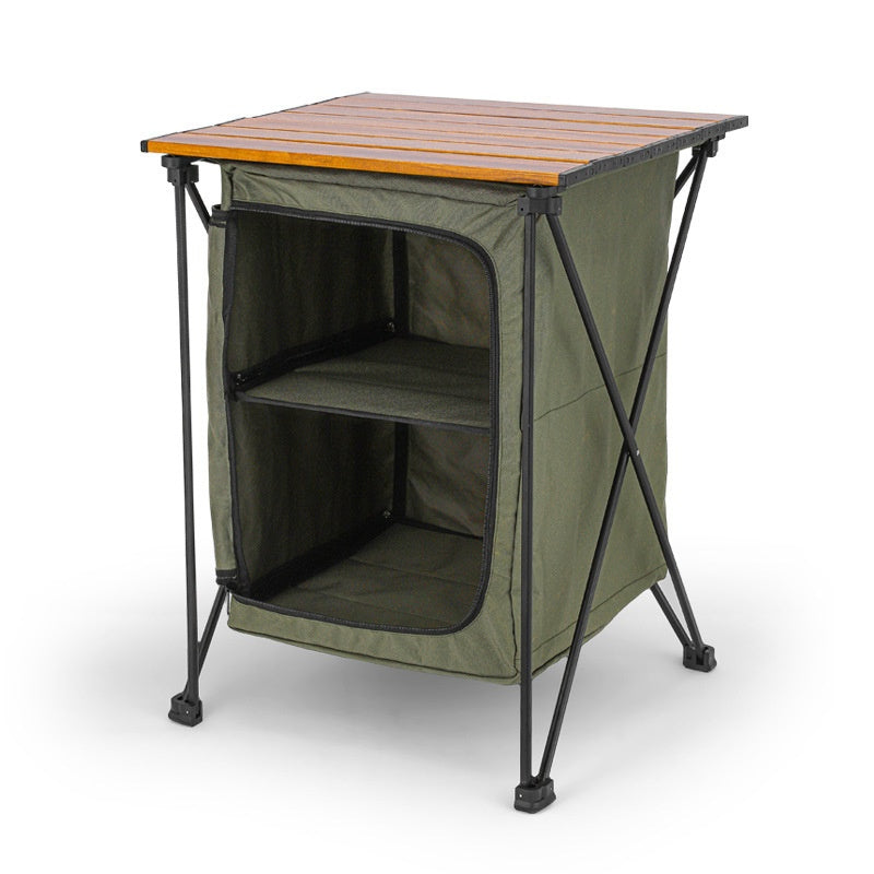 Faltbarer Outdoor Campingschrank mit Tisch