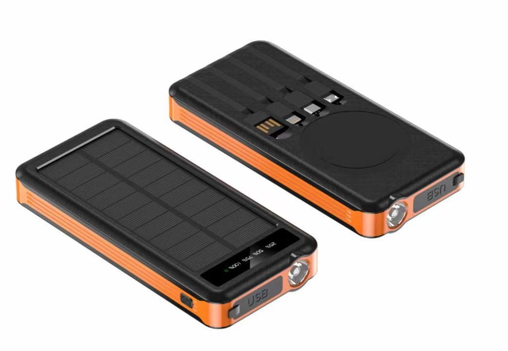 Solar Powerbank 10000mAh mit LED-Licht