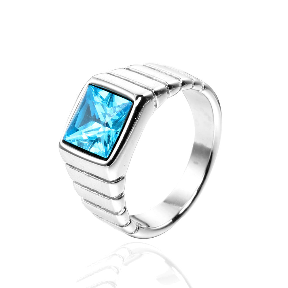 Unisex Retro Stein Ring
