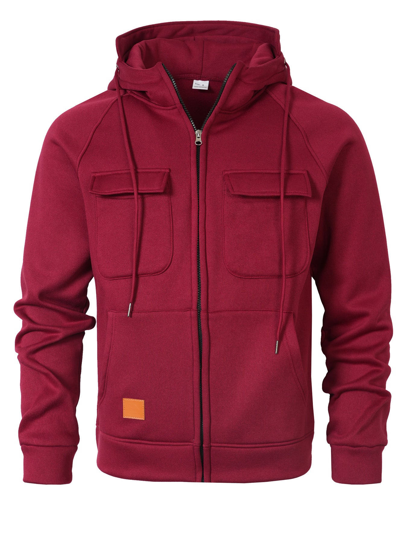 Herren Loose-Fit Hoodie mit Stehkragen & Taschen
