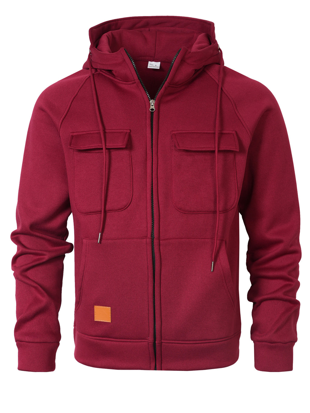 Herren Loose-Fit Hoodie mit Stehkragen