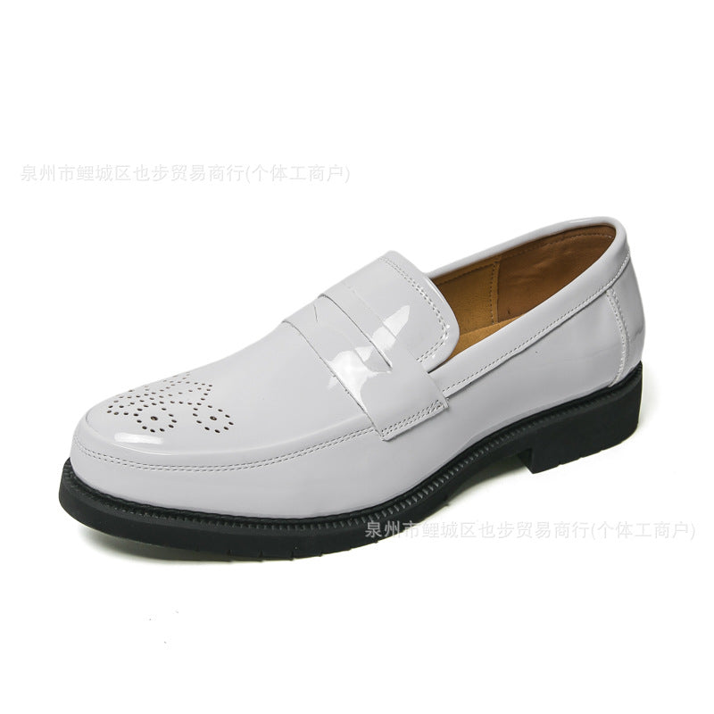 Herren Business-Casual Lederschuhe glänzend