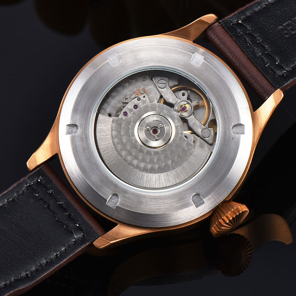 Corgeut Automatikuhr mit Lederarmband – Bild 7 | LuxeStyle