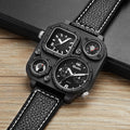 Quadratische Herren-Sportuhr mit Dual-Display | LuxeStyle