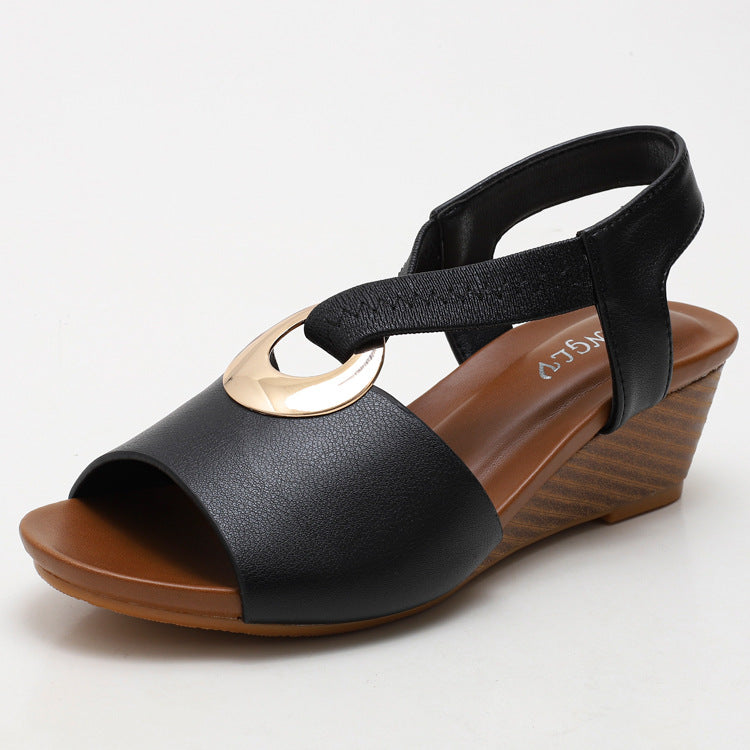 Komfortable Keilabsatz Sandalen – Bild 5 | LuxeStyle