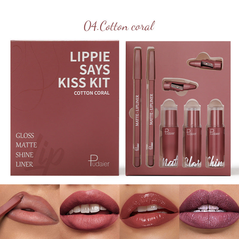 5-teiliges Lip Glaze Lippenstift-Set – Ansicht 7