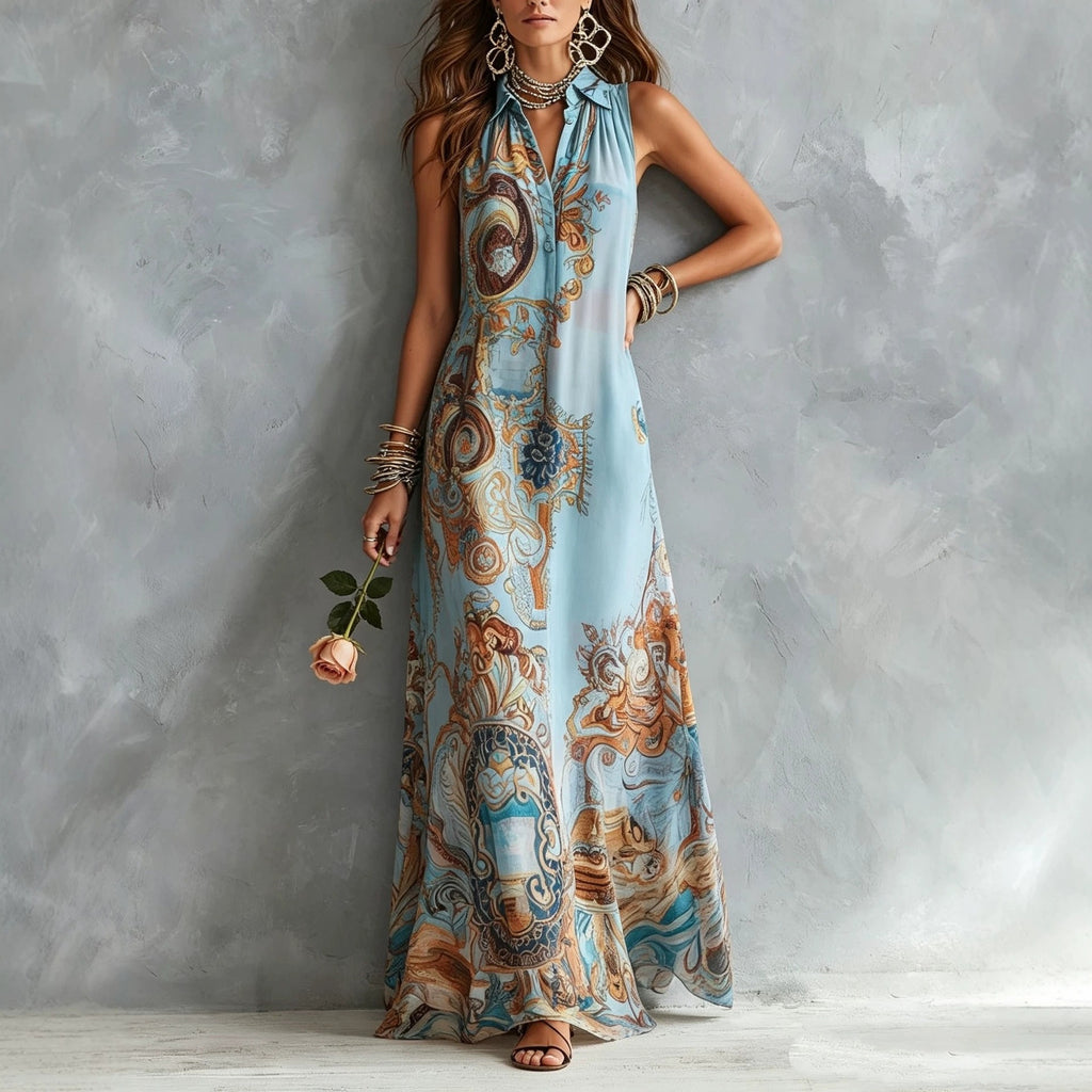 Elegante Strandkleidung mit Blumenmuster