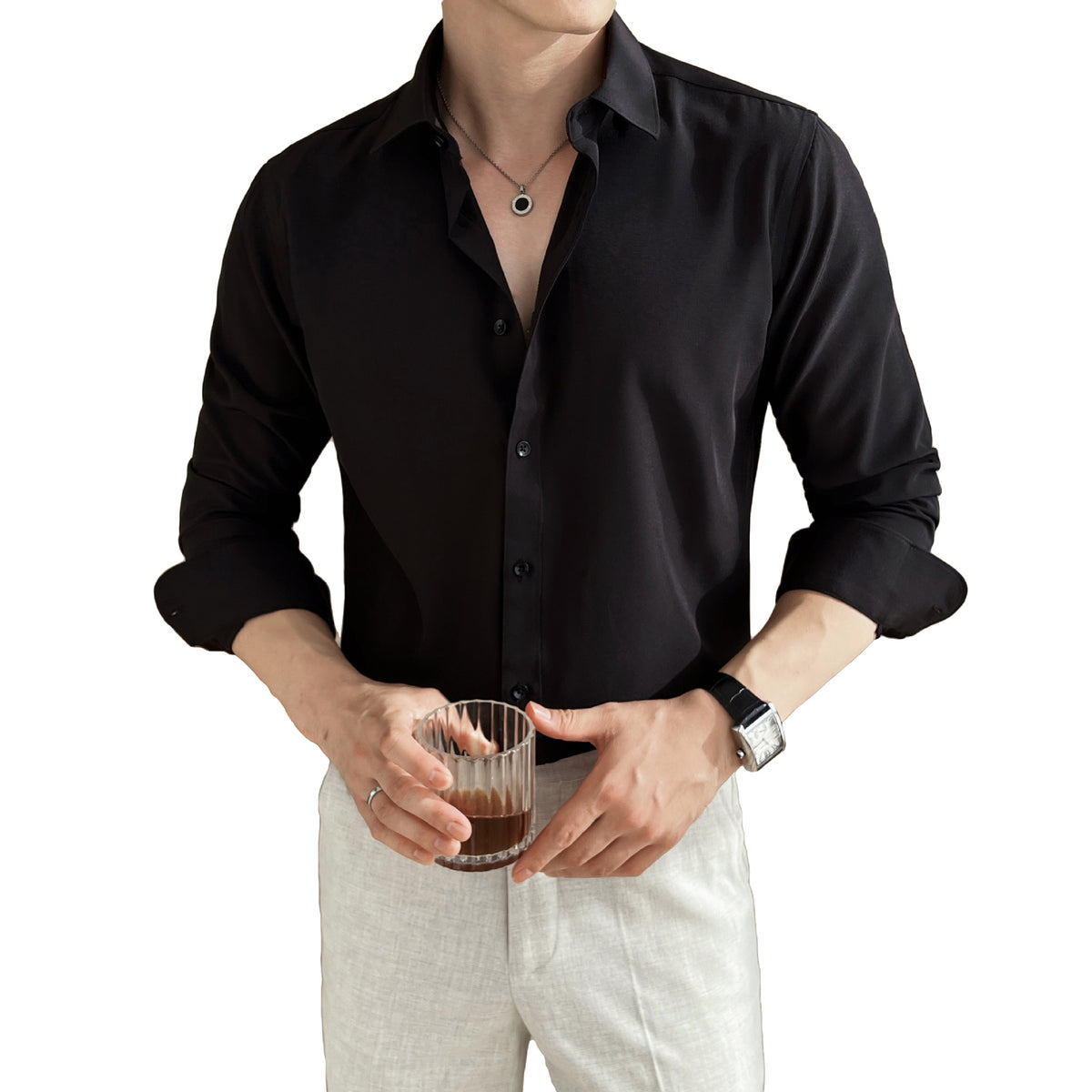 Business Hemd langarm, schmal geschnitten | LuxeStyle