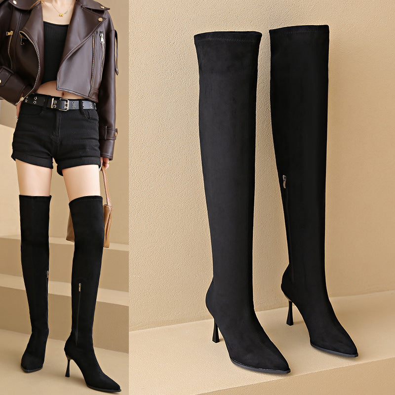 Overknee-Stiefel mit Stiletto-Absatz