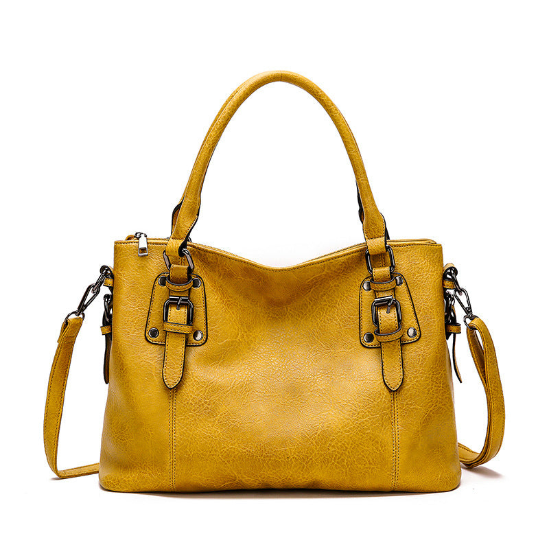 Retro-Schultertasche mit viel Stauraum – Bild 2 | LuxeStyle